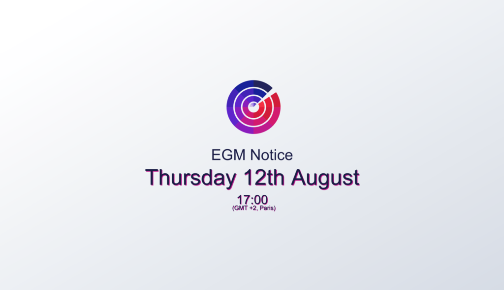 Announcement: Extraordinary General Meeting (EGM) on August 12th, 2021